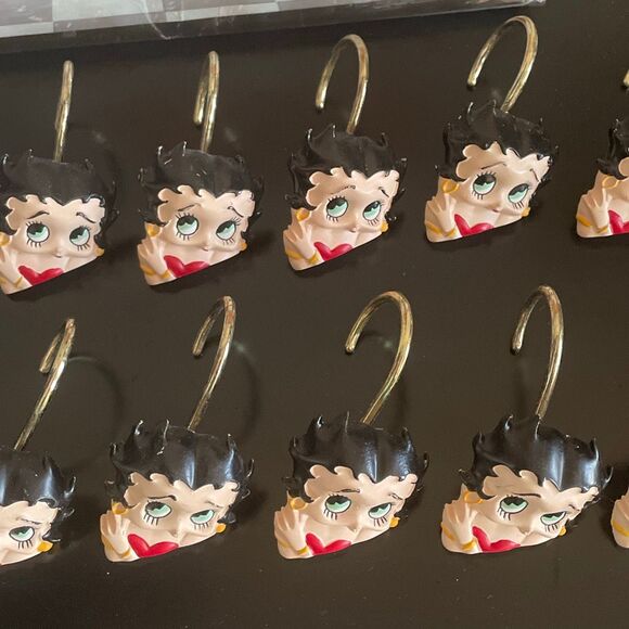 #894 Betty Boop Peek A Boo Vinyl Shower Curtain 70x72 Catalina 2003 Vintage - Picture 3 of 13